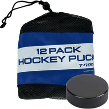 Load image into Gallery viewer, TronX Official Regulation Ice Hockey Pucks - 12 Pack
