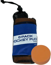 Load image into Gallery viewer, TronX Orange Weighted Ice Hockey Training Pucks - 6 Pack
