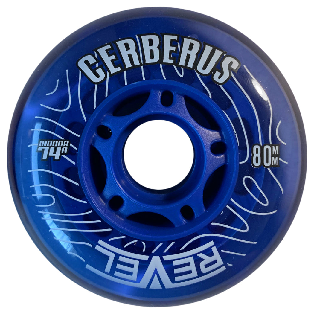 Alkali Revel Cerberus Blue Indoor Roller Hockey Wheels (74A)