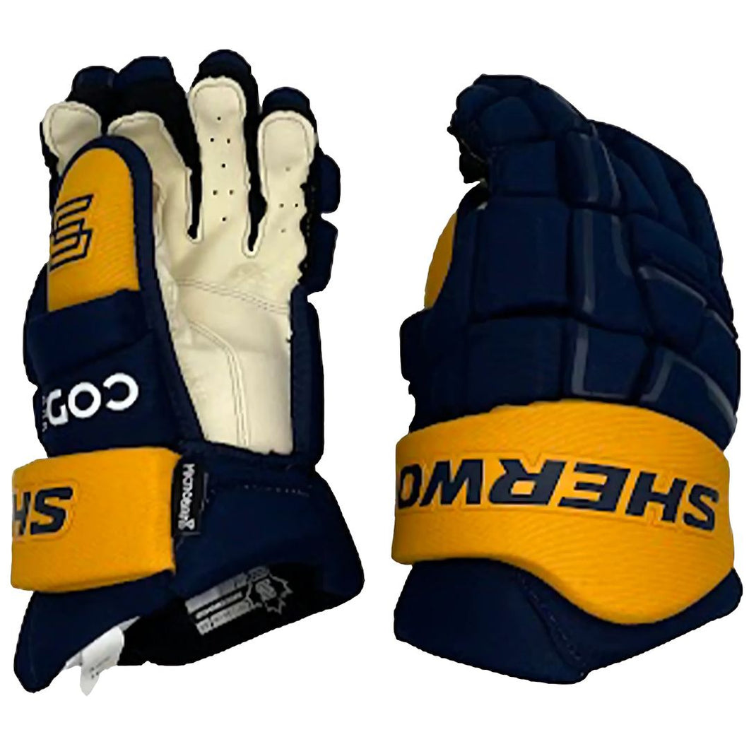 Sherwood Code NHL Team Stock Senior Hockey Gloves - Nashville Predators