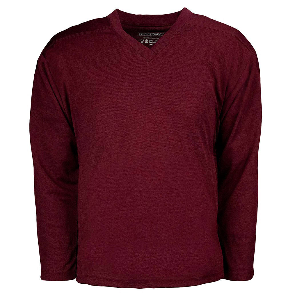 Sherwood SW100 Solid Color Practice Hockey Jerseys - Maroon