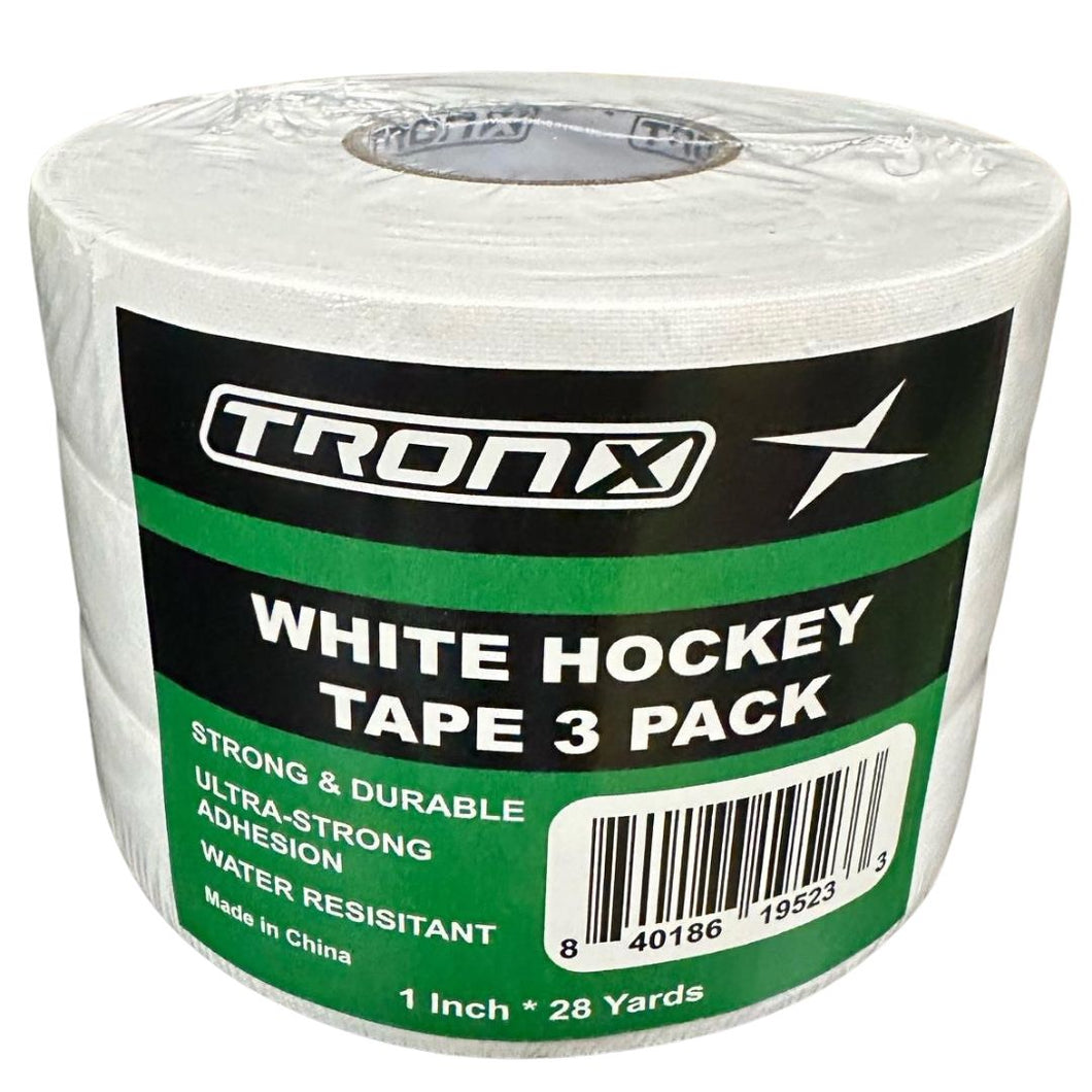 TronX White Cloth Hockey Tape (3 Pack)