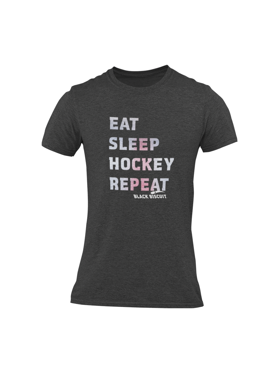 Eat Sleep Hockey Repeat Red Line T Shirt