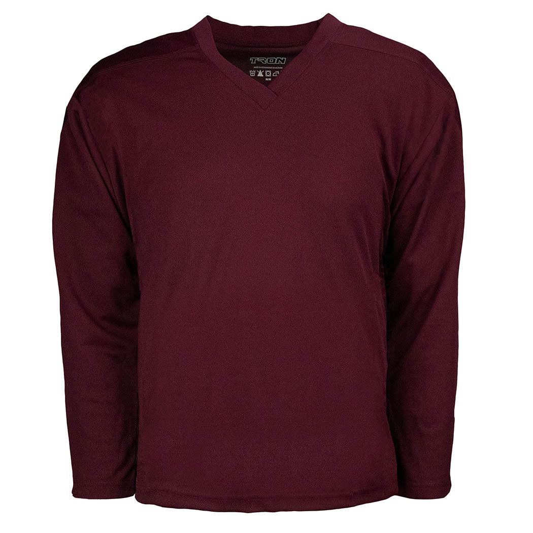 TronX DJ80 Practice Hockey Jersey - Maroon (LIMITED SIZES)