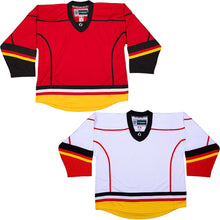 Load image into Gallery viewer, Calgary Flames Hockey Jersey - TronX DJ300 Replica Gamewear
