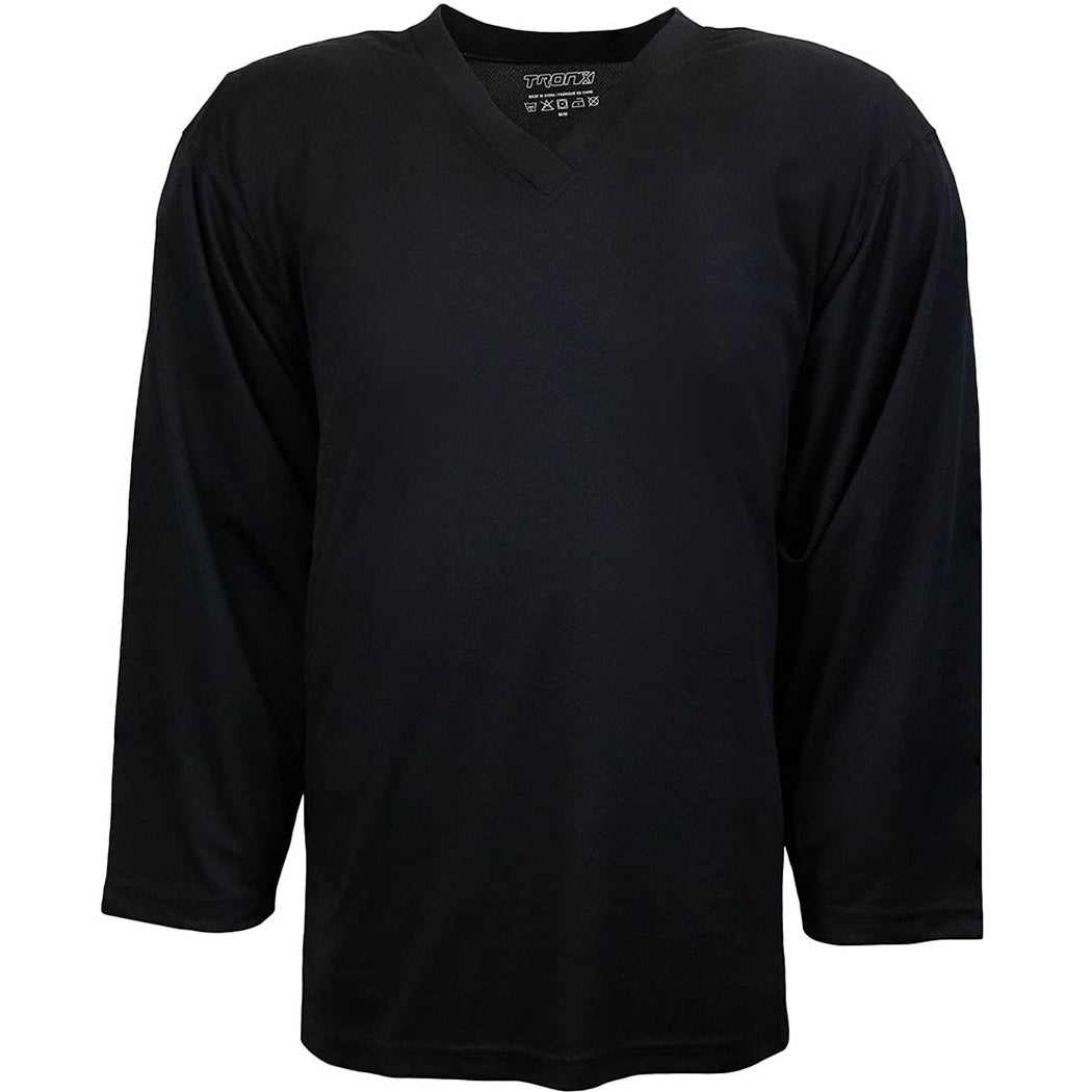 TronX DJ80 Practice Hockey Jersey - Black (LIMITED SIZES)