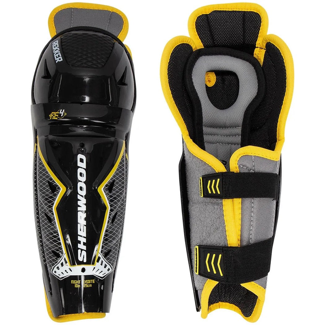 Sherwood Rekker Element 4 Youth Hockey Shin Guards